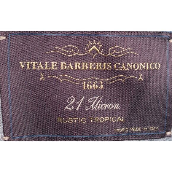 Banana Republic Vitale Barberis 21 Micron Wool 46L Sport Coat Tailored Slim EUC - Picture 11 of 15